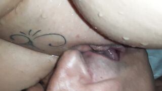 this french milf squirt in a guy's mouth